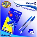 Pelikan Stick Pro Ball Pen - BallPoint Pen Blue Pack of 6. 