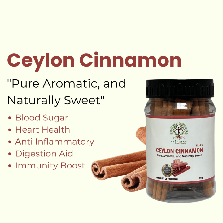 Ceylon Cinnamon Sticks | Darchini | Dar Chini | Cinamon Roll Organic 50 Grams Premium Quality