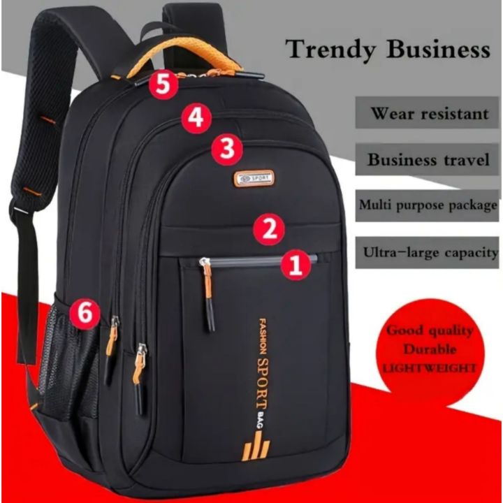 Waterproof Nylon Polyester Laptop Backpack with Multiple Utility ...