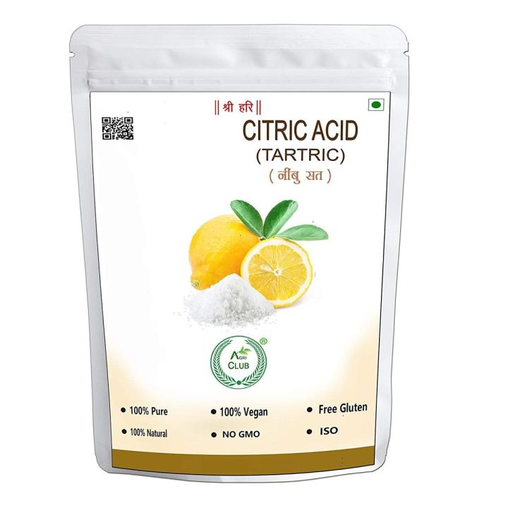 Natural Citric Acid 1kg | Nimbu Salt | Lemon Salt | Agri Club