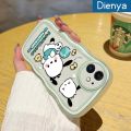 dienya For VIVO Y15s Y15a Y01 Case Cartoon Sweet Baby Pochacco Wave Border Silicone Edge Pattern Phone Case Full Cover Lens Camera Protector Soft Back Cover. 