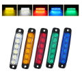 2pcs 24V Highlight 6 Beads Truck Led Side Light 12V Traieisure time ler Trailer Lights Truck Strip Side Light with Foam Screw. 