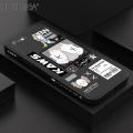 Hontinga for iPhone 6 6s Case Cartoon Magazine Style Side Design Back Cover Soft Square Edge Liquid Silicone Phone Cases. 