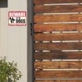 Beware of Dog Sticker - 8" x 10" Large Matte Finish Laminated Vinyl Decals Warning Sign for Door Gate. 