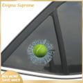 Enigma- Eye-catching 3d Sticker 3d Prank Broken Glass Sticker Realistic Design Waterproof Easy to Apply Car Window Decal for Fun Visual Impact Creative Car Decoration. 