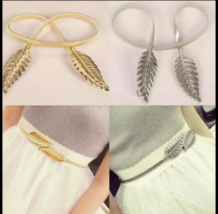 Elegant%20Leaf%20Style%20Adjustable%20Kamar%20Band%20Belt%20for%20Girls%20-%20Silver/Gold%20-%20Image%202