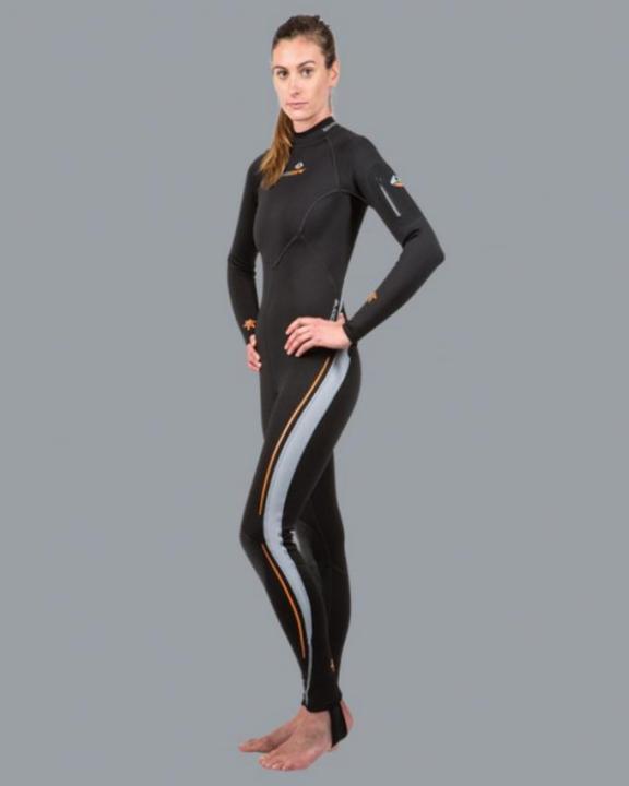 Lavacore Women's Back zip Wet Suit (Full Suit) - Black