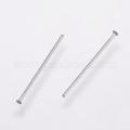 100 Pieces Flat Head Pins Golden Silver Steel for DIY Jewelry making accessories. 