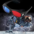 Red Blue 3D Glasses Black Frame For Dimensional Anaglyph TV Movie DVD Game. 
