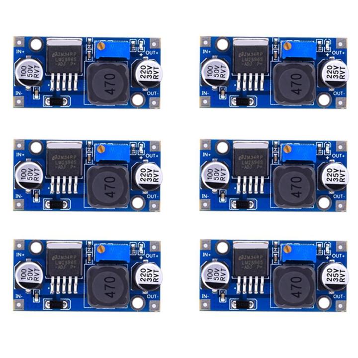 6 Pack LM2596 DC to DC Buck Converter 3 0 40V to 1 5 35V   Supply Step Down Module  6 Pack
