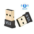 Wireless USB Bluetooth Transmitter V 5.0 CSR Mini Dongle Adapter USB 2.0 CSR 5.0 Audio Receiver For Win 8 10 PC Computer Laptop. 