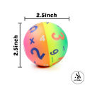Alsimba 1 Pcs Digital Numbers Rainbow Soft Foam Balls for Kids - High Density Foam Ball For Over 3 Years Old Kids Soft Lightweight Easy To Grip Indoor Training Ball. 