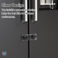 Baby Safety Transparent Refrigerator Freezer Latch Lock French Fridge Door Lock, Freezer Lock, Invisible Cupboard Locket - KiddieGuard. 