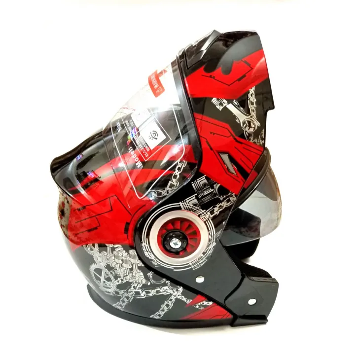 VECTOR HELMET 3 in 1 Flipup FOR MOTORCYCLE - DUAL VISOR