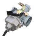 44mm Carb Carburetor PZ30 Cable Choke 200cc 250cc For Honda ATV Taotao SunL JCL. 