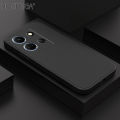 Hontinga for Infinix Note 30 4G 5G Back Cover Simple Candy Color Phone Case Square Edge Liquid Silicone Mobile Cover. 