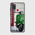 Samsung Galaxy A21s Cover - SkinLee HQ Infinity Glass Case (Soft) - Vintage Vespa - SKINLEE-561-1-797-487. 
