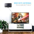 DVB-T2 Digital TV Antenna 3000 Miles Amplifier 4K 8K 25DB High Gain HD DTV Box Digital Amplifier Indoor Active Aerial Flat Design for Smart TV Car Travel indoor. 