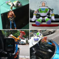 Toy Story Sherif Woody Buzz Lightyear Car Dolls Plush Toys Outside Hang Toy Cute Auto Accessories Car Decoration. 
