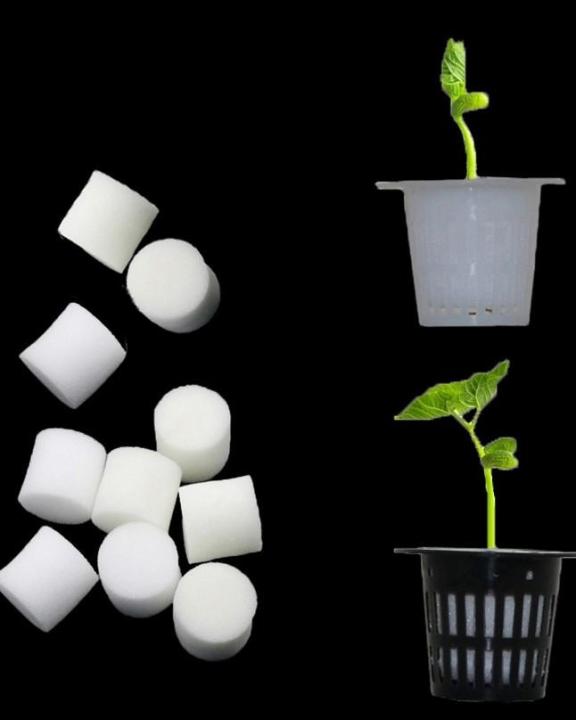 Soilless Hydroponic Seed Starting Nursery Pots Sponge Qty 10 Pcs