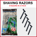 DORCO TG-2 Plus (5 Razors Pack) -  Best Double Edge Shaving Blades | Ustra Blades | Replaceble Blade | Replacement Blades | Barber Salon Blades | Disposible Hygiene Blades | Unwanted Hair Removal Hygienic Blades | Private Parts | Tweezers Razors Blades. 