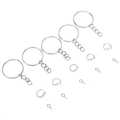 75pcs Keychain Open Jump Rings Eye Pins Jewelry Making Accessories Art Kits for DIY Epoxy Resin Key Chain Key Ring Pendants. 