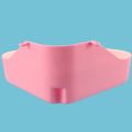 Rabbit Toilet Litter Tray,Small Animal Toilet Corner Potty, Pet Litter Trays Corner for Rabbit, (Pink). 