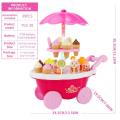 Ice Cream Kitchen Play Cart Kitchen Set Toy with Lights and Music. 