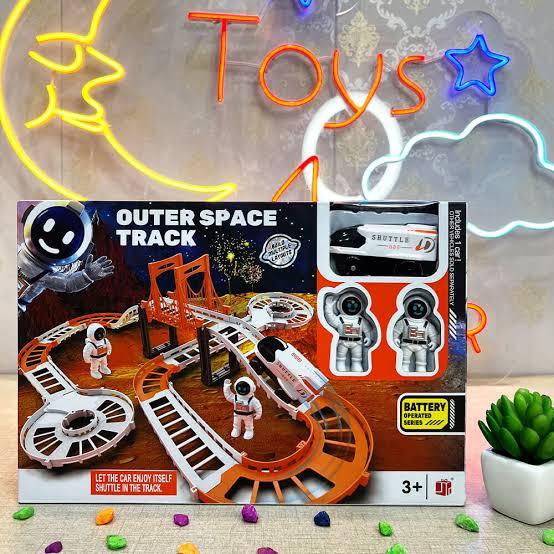 Explore the Cosmos: Outer Space Track Set for Kids  Educational and Fun Operated Outer Space Track with Car