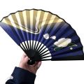 Genshin Impact Kamisato Ayaka Fan Cloth Folding Fan Summer Portable Hand Fan Halloween Cosplay Prop Accessory Gift. 