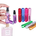 5ml Traveling Perfume Atomizer | Portable Liquid Container for Cosmetics | Mini Metal Aluminum Pump Spray | Empty Bottle Refillable. 