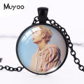 2019 New Stray Kids Pendant Members Kpop Male Group Necklace Glass Cabochon Pendants Round Jewelry HZ1. 