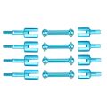Metal Drive Shaft Dog Bone Diff Cup Joint Set for Tamiya TT01 TT-01 TT01D TT01E TT02 TT-02 1/10 RC Car Upgrade Parts. 