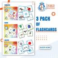 3 Sets of Flash Cards (English, Urdu, Maths). 