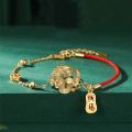 2024 Chinese Year of the ragon rats for Women Luy ed eaded Animal andmade rats Friendship lessing Jewelry ifts. 