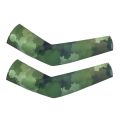【KuaKe Mall】Fietsen Arm Sleeve Warmers Mannen Vrouwen Uv-bescherming Running Arm Basketbal Elleboog Fitness Camouflage. 