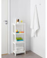 IKEA VESKEN Shelf Unit - White - Black. 
