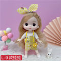 High-profile figure 17 cm Doll Big Head Cute Baby 8 Points BJD Children's Toy Little Princess Girl's Birthday Gift. 
