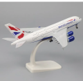 Airline Model Metal British Airways A380 20cm (7.9 inch) Aircraft  Model 1:400   Die cast Airplane Model for decoration. 