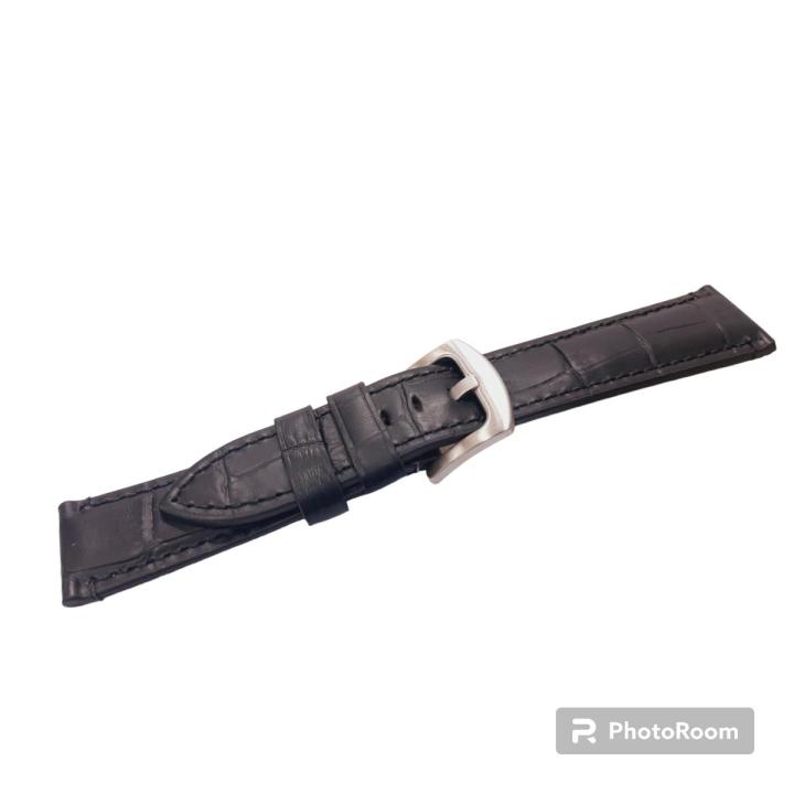 DIAO 20mm 22mm 24mm High Quality Genuine Full Grain Leather Crocodile Style Strap Retro Watch Band