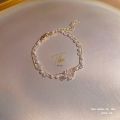 Tala 18K Gold Kyle Inspired - Double layer Pearl Flower Pendant Bracelet Exquisite packaging Fashion accessories. 