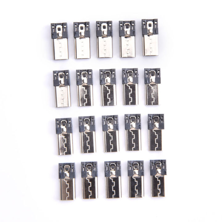 20 pcs 4 Pin Micro USB Jack USB Plug Male Connector Port Sockect Plug Terminals BOYUAN