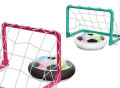 Hover Football Goal Soccer Ball Set 2 Goals Gift Football Disk Toy LED Light Indoor Football Sport Games. 