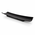 1 Piece Melamine Single Kabab Tray - Serving Tray -  Melamine Material - White & Black. 