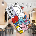 Kingdoor for Samsung S9 Plus Back Cover Cartoon Korea Boys (BT21) Doll Soft Silicone TPU Phone Case. 