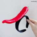 Fun simulation of fruits vegetables rings bread carrots bananas hair buns pepper headbands birthday cosplay Halloween hats. 