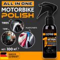 High Gloss Motor Bike Polish - Core All in 1 Bike Polish for Tire, Seat, Tank and all plastic parts | 100ml Made in Germany. 