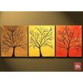 canvas painting  for wall decor set of 3 size 6x6  inches each. 