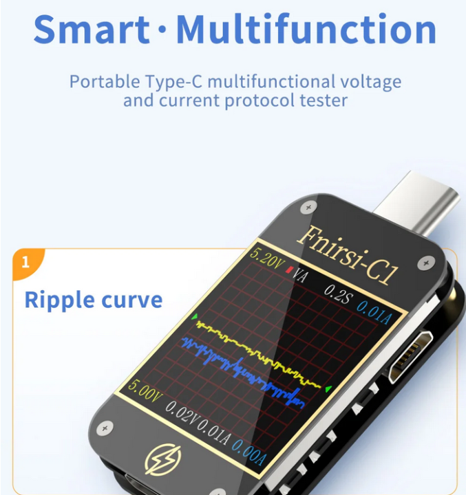 FNIRSI%20C1%20BT%20USB%20Tester%20Voltmeter%20Ammeter%20Type-C%20PD%20Trigger%20Test%20Type-C%20Meter%20Power%20Bank%20Tester%20with%20PC%20Software%20-%20Image%204