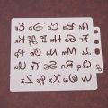 Alphabet Letter Stencils Template Painting Scrapbooking Embossing Stamping Album Card DIY Dropship. 